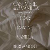 Cashmere and Vanilla Soy Candle - White Jar - 11 oz