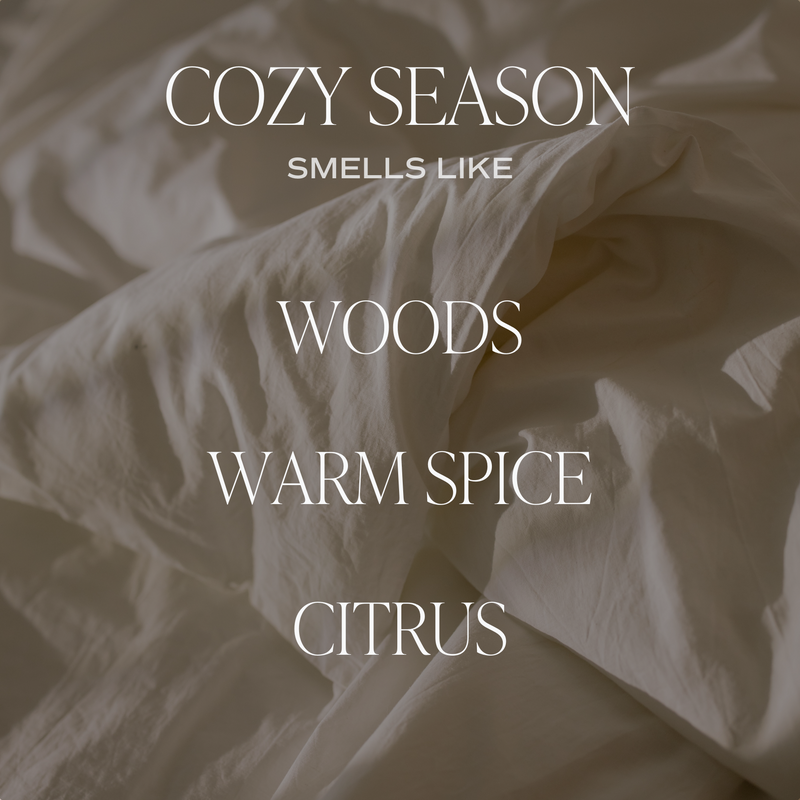 Cozy Season Fluted Soy Candle - Ribbed Glass Jar - 11 oz