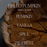 Hello Pumpkin Soy Candle - Amber Jar - 9 oz