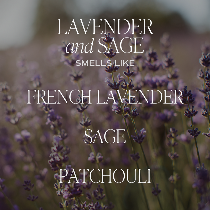 Lavender and Sage Clear Reed Diffuser