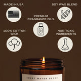 Stress Relief Soy Candle - Amber Jar - 9 oz