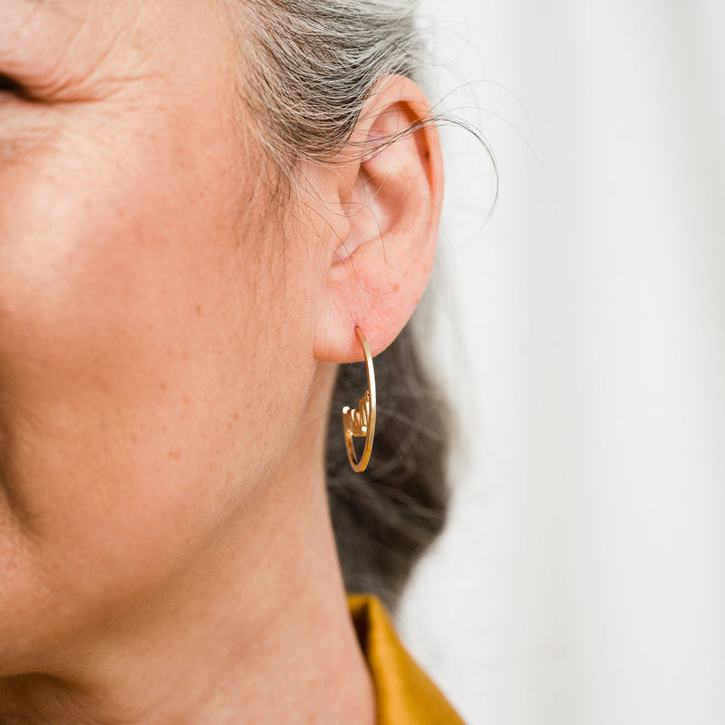 Mama Hoop Earrings