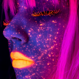 UV Neon Pigment Makeup - Fluorescent Pink