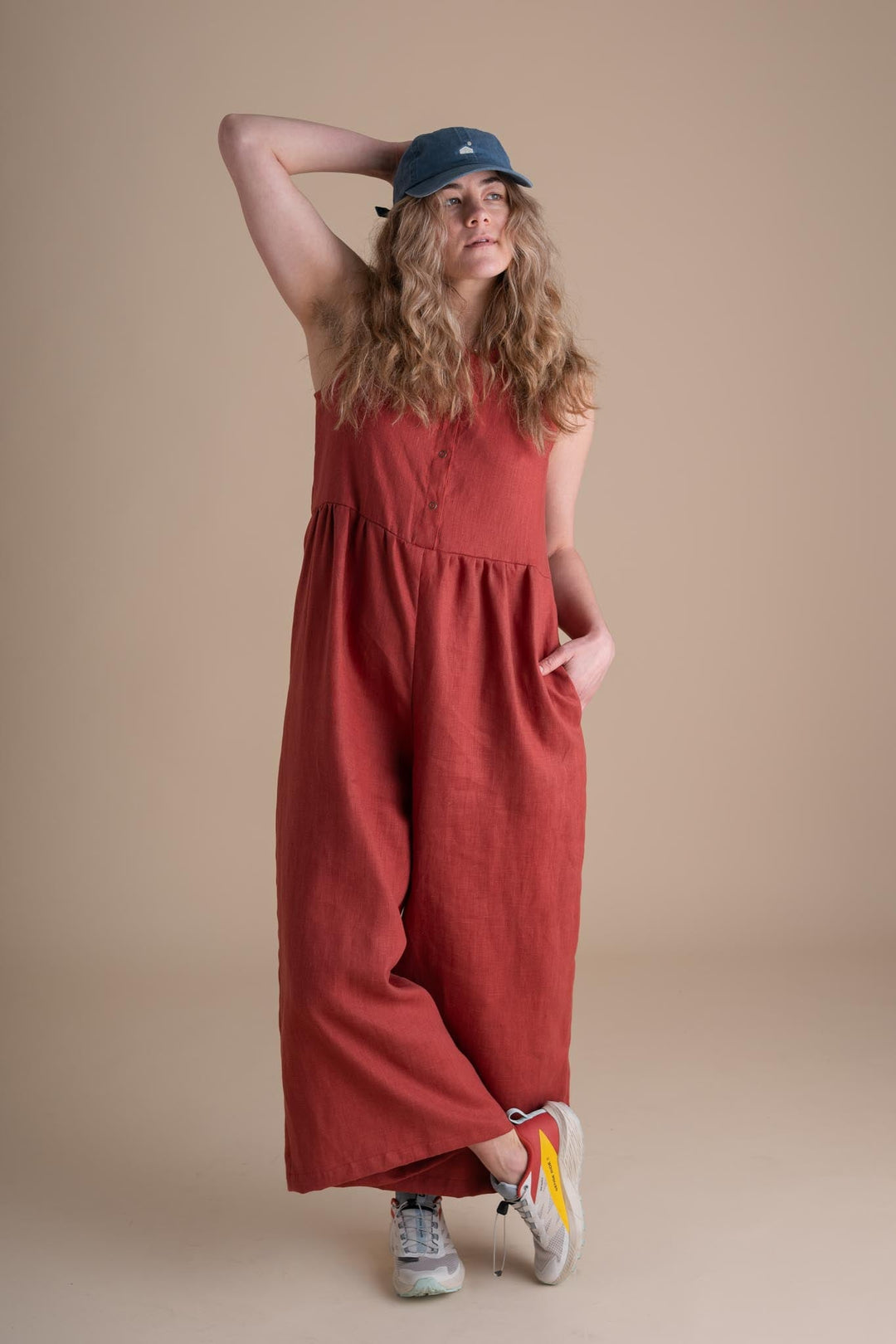 Backyard Jumpsuit (Updated) in Paprika