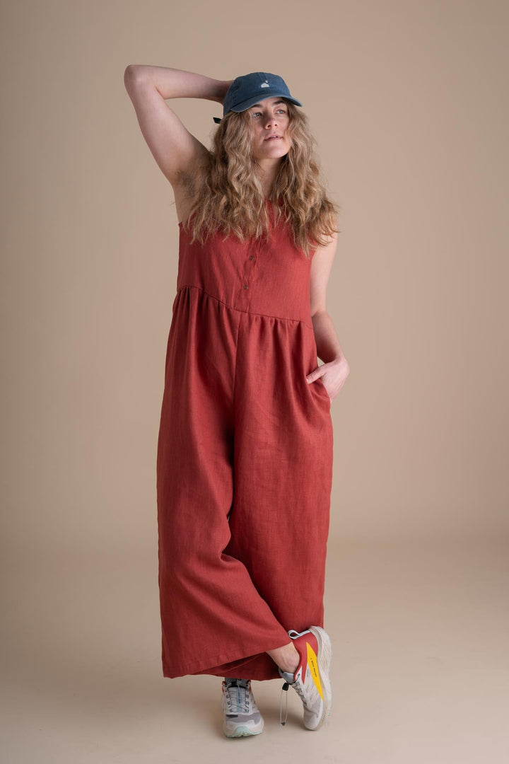 Backyard Jumpsuit (Updated) in Paprika