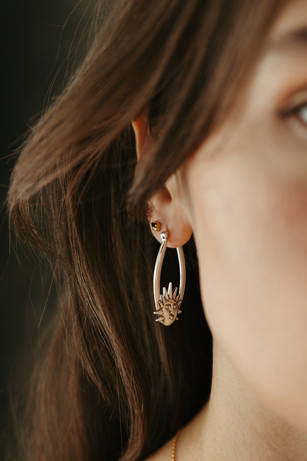 Day & Night Hoop Earrings - Silver