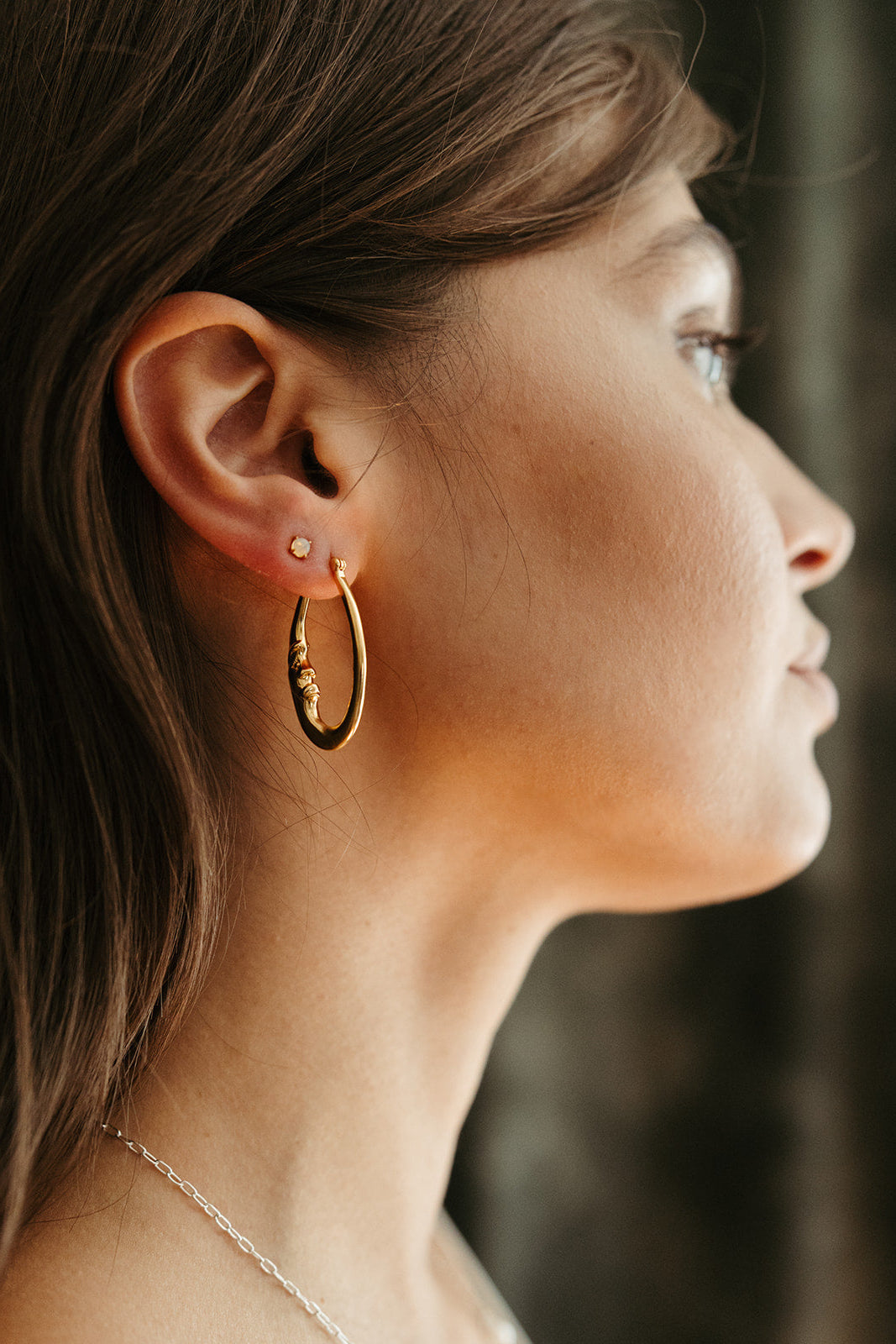 Day & Night Hoop Earrings - Gold