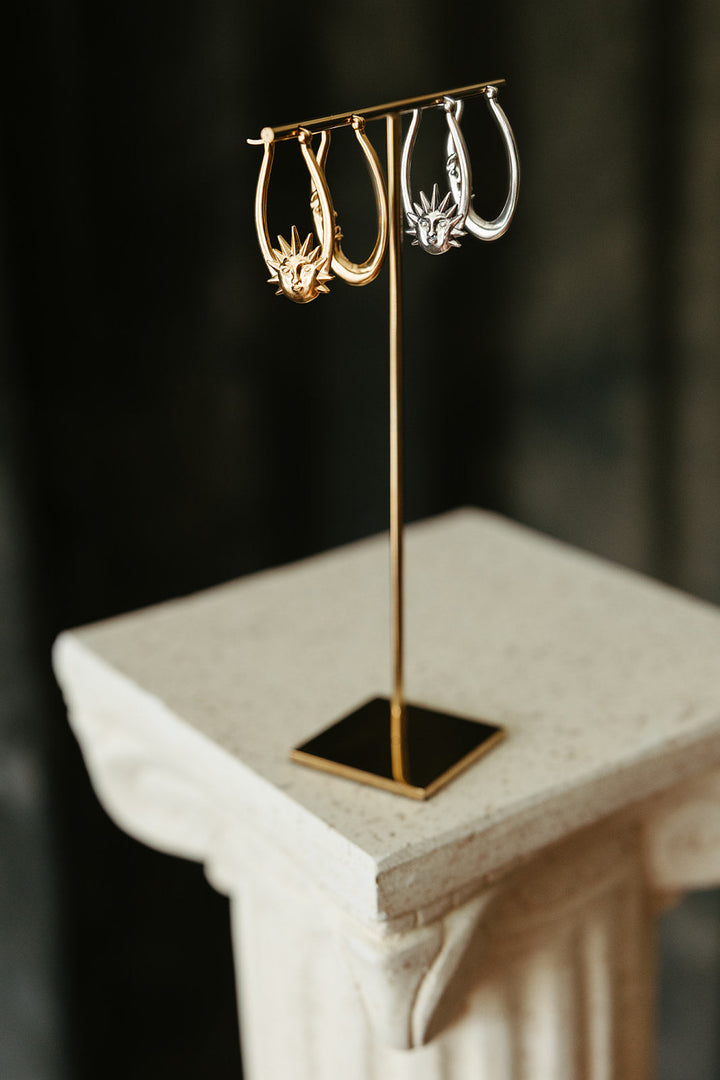 Day & Night Hoop Earrings - Gold