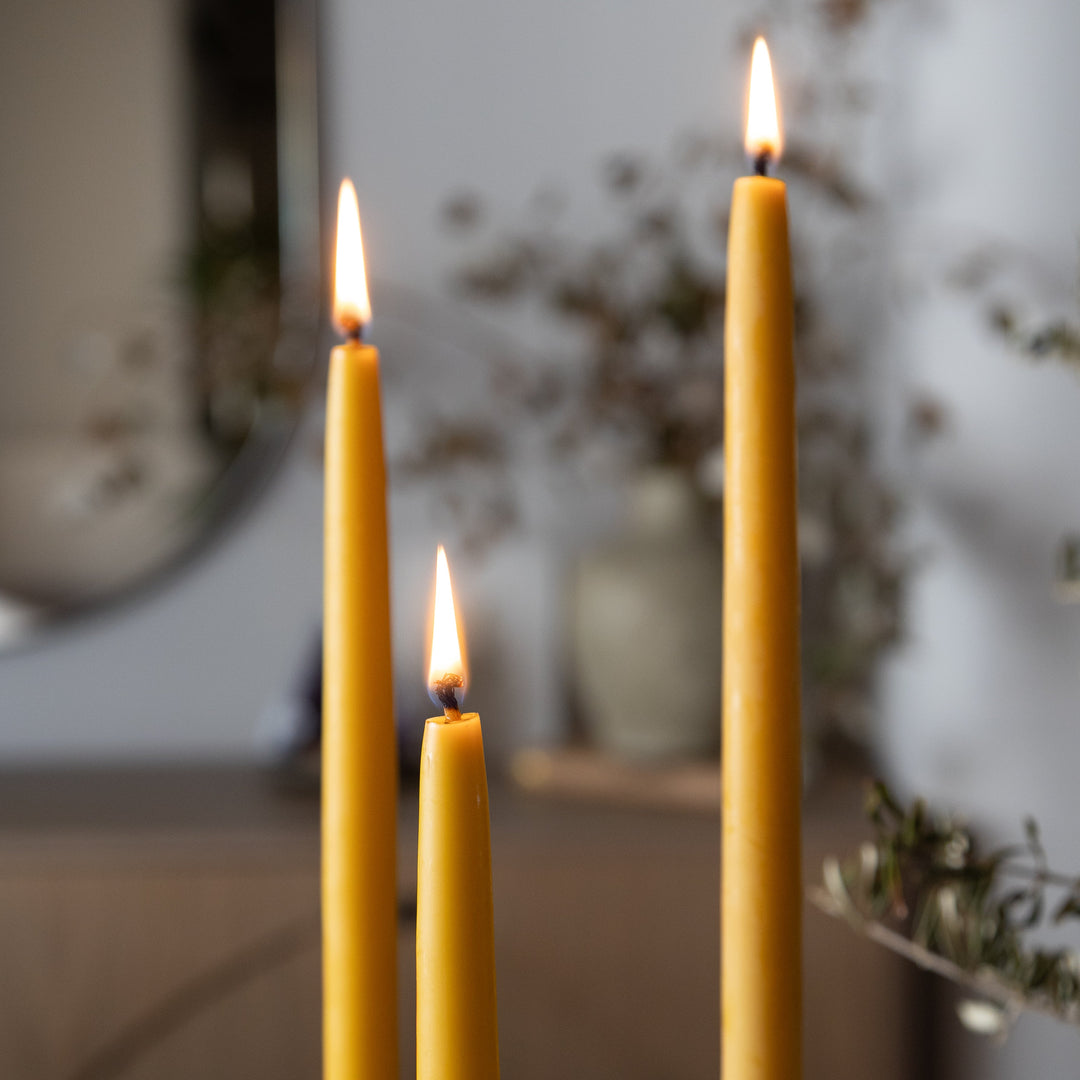 Melissa Taper Beeswax Candles