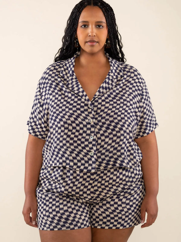 Carlton Button Up Top (plus size only!)