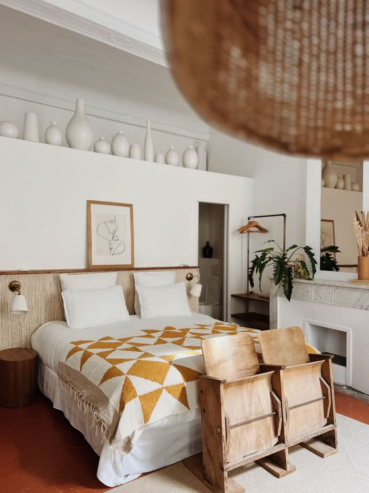 Patchwork Sun Gold Blanket