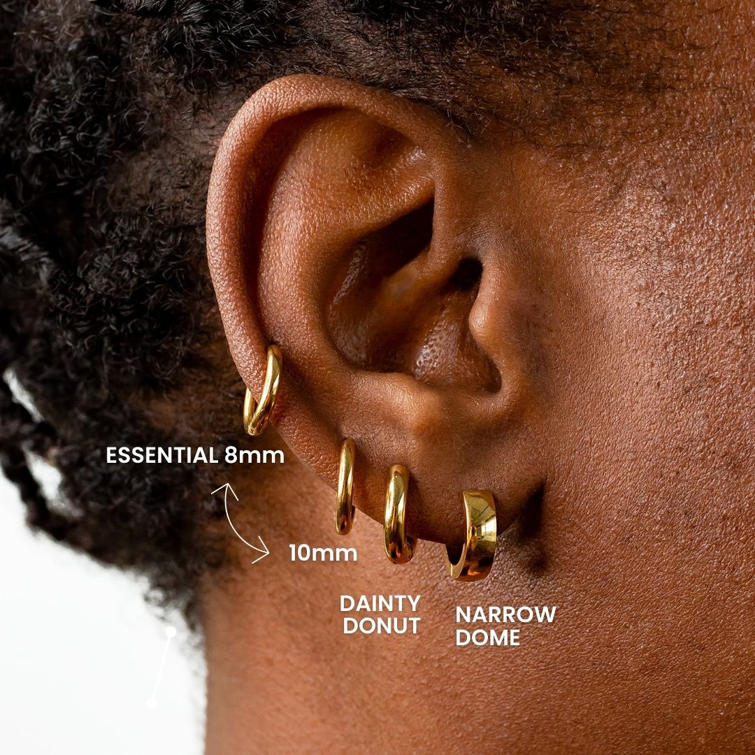 Essential Locking Sleeper Huggie Earrings