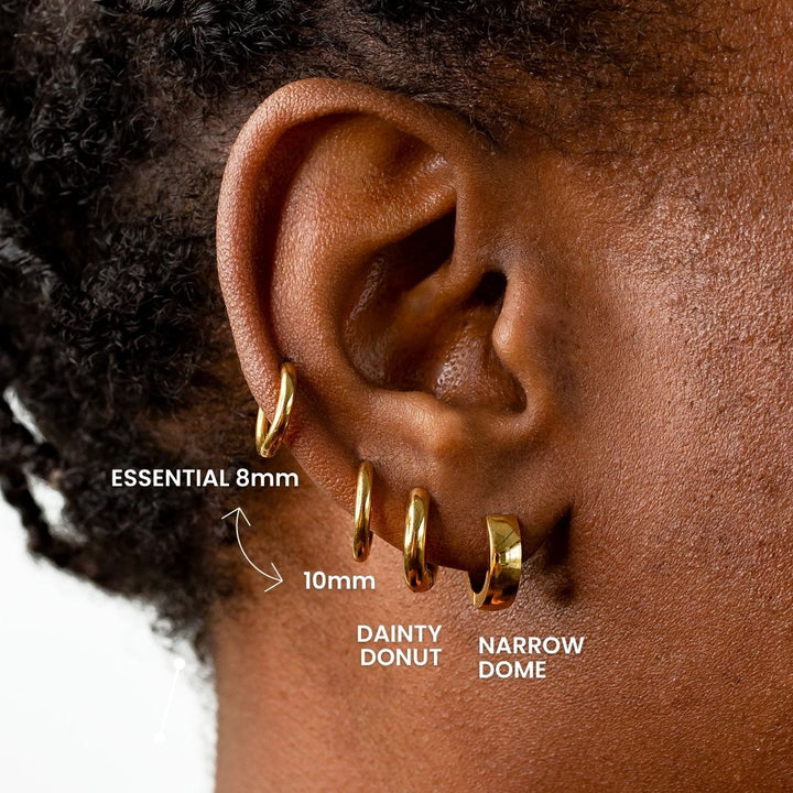 Essential Locking Sleeper Huggie Earrings