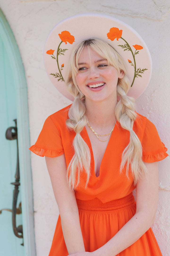 The Poppy (california, pencil brim, unique, festival): 57 (S/M)