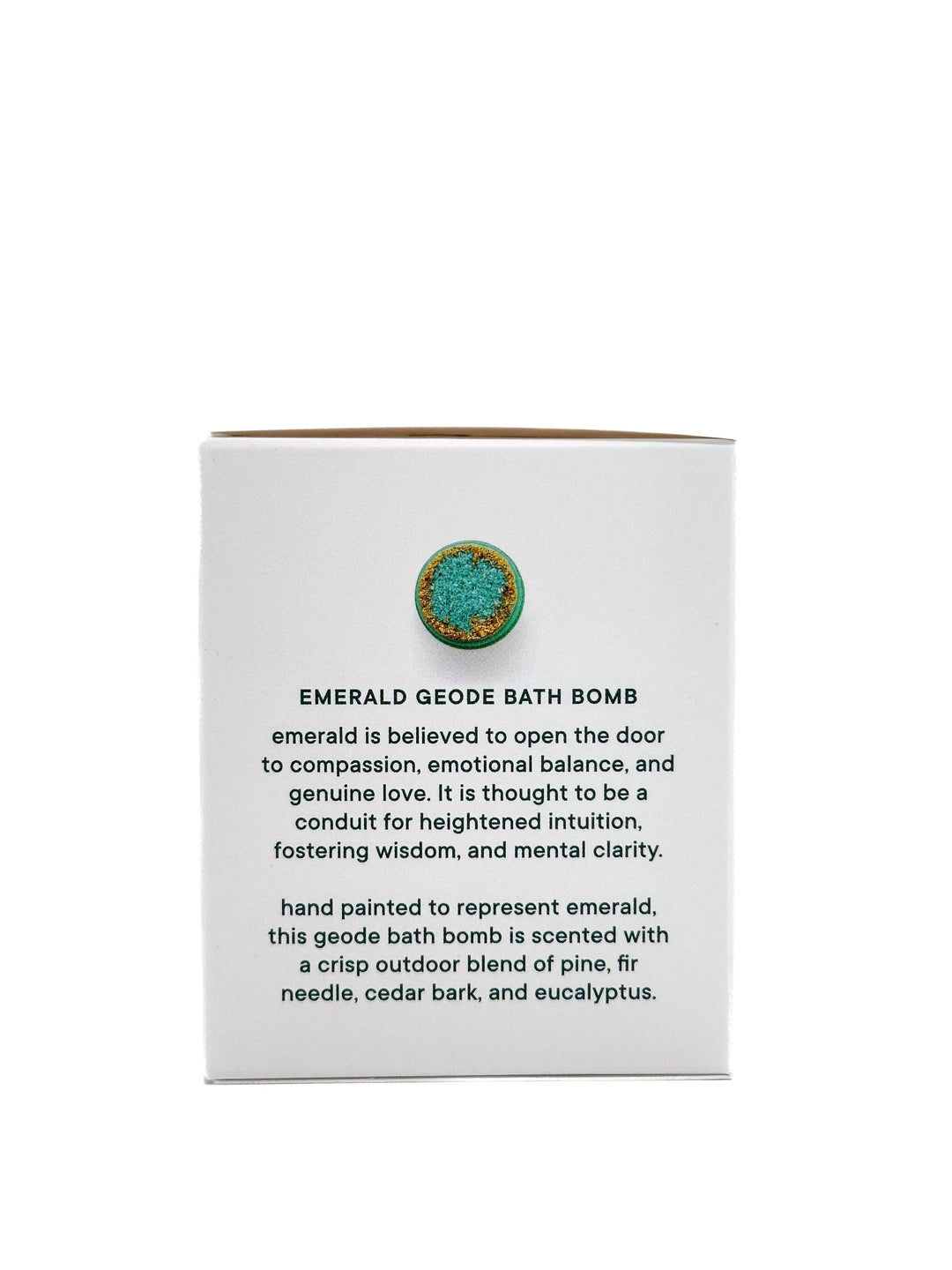🎄 Holiday ⭐ Crystal Geode Bath Bomb - Emerald, Green + Gold