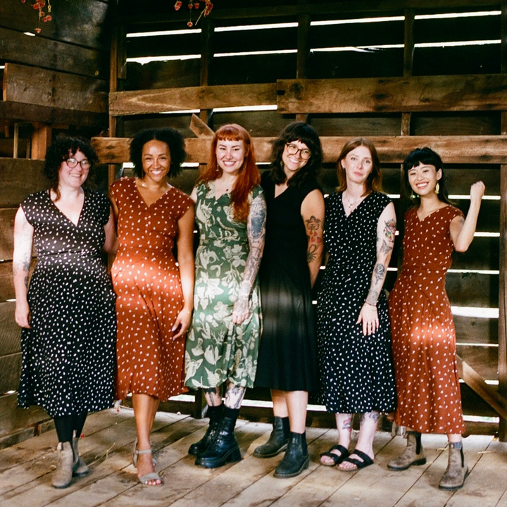 Xena Dress in Hazel Calico Flower