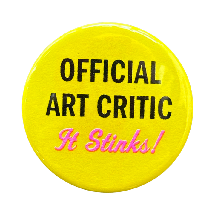 Official Art Critic Button