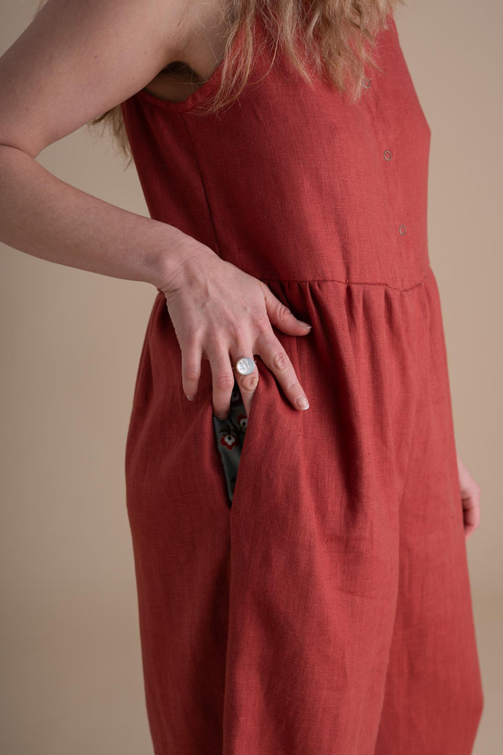Backyard Jumpsuit (Updated) in Paprika