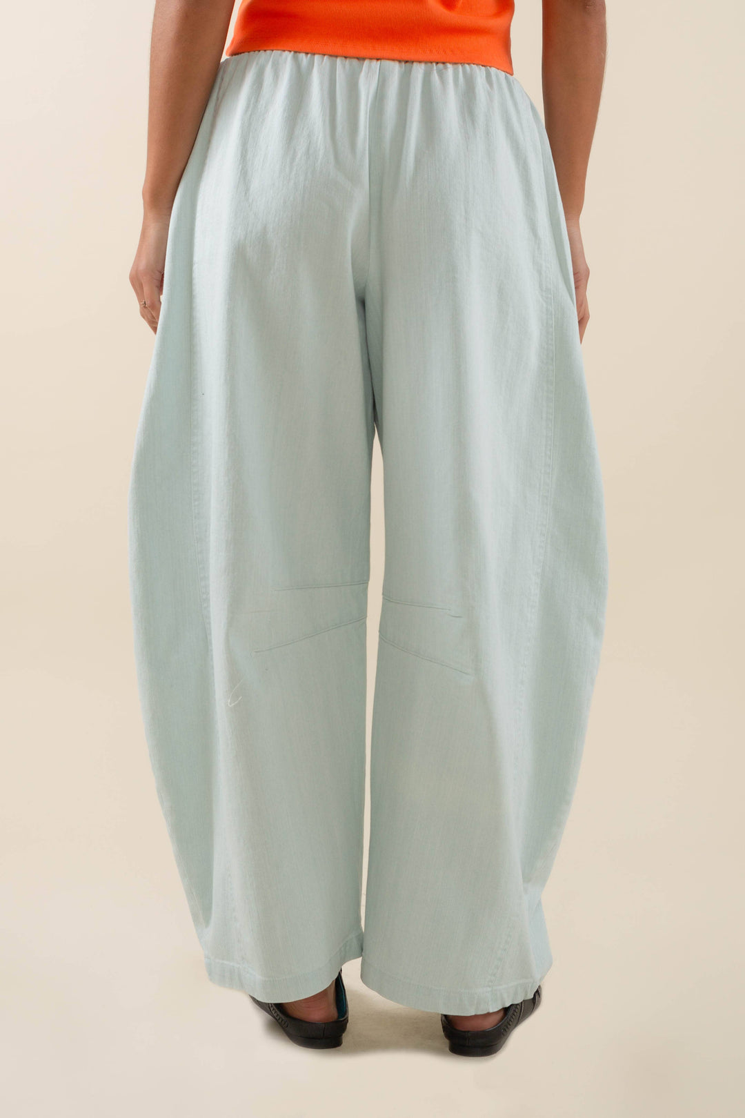 Hudson Bleached Heavyweight Denim Barrel Pant