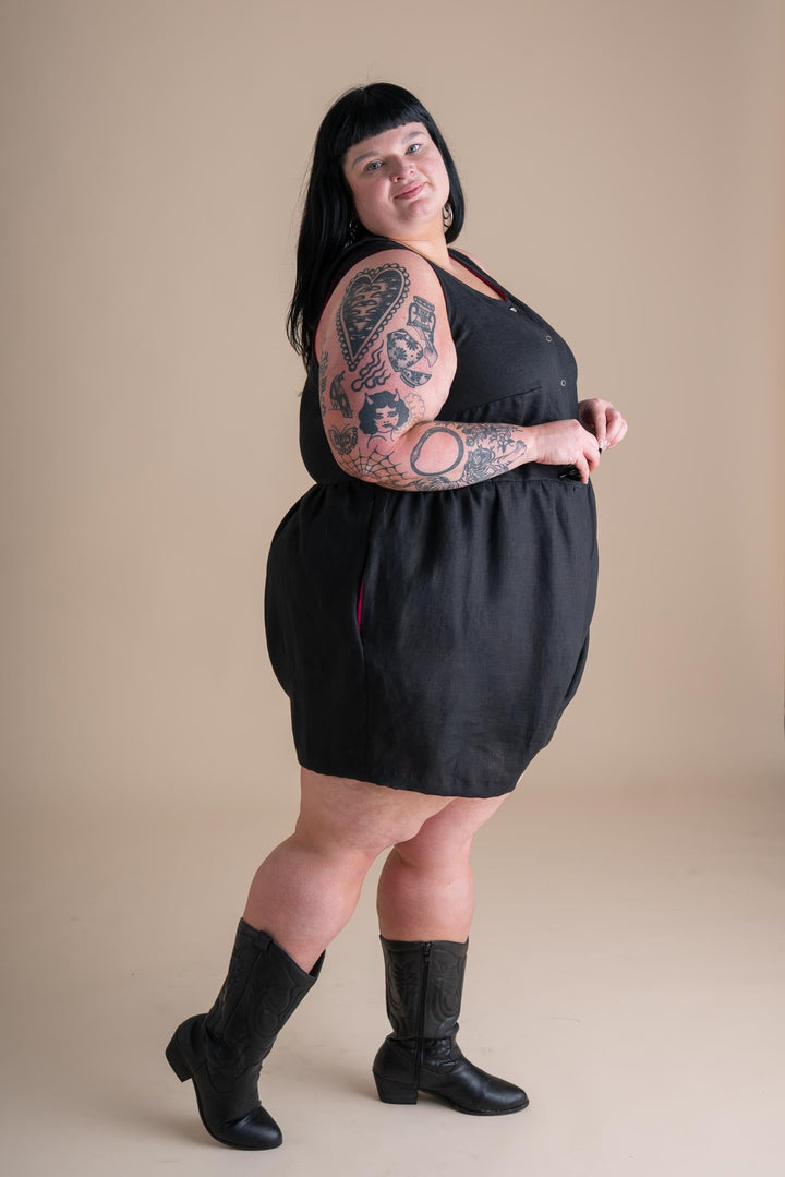 Lisbon Romper (Updated) in Black