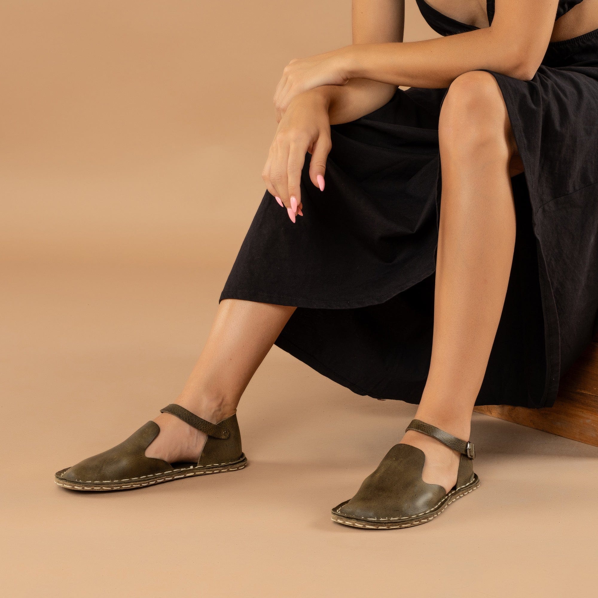 Green Closed Toe Barefoot Sandals – Altar PDX