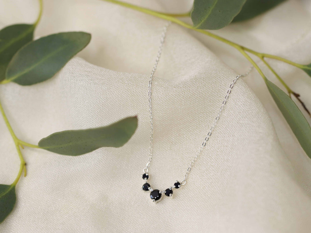 Artemis Necklace - Black Spinel