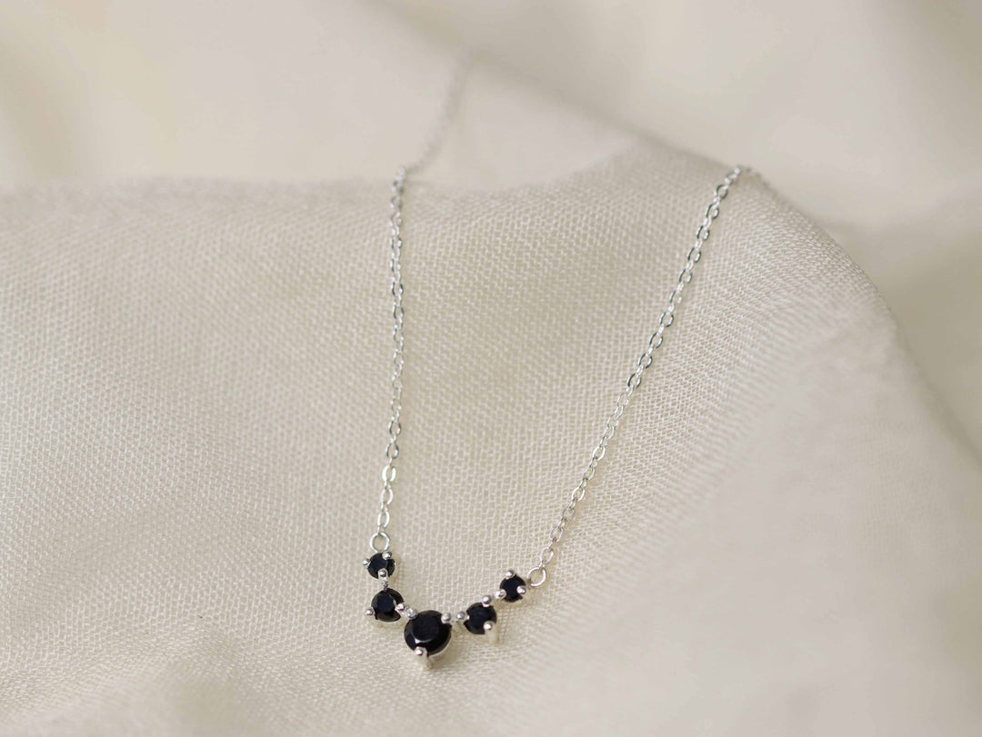 Artemis Necklace - Black Spinel