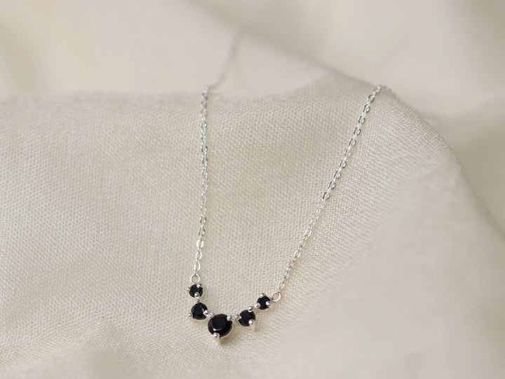 Artemis Necklace - Black Spinel