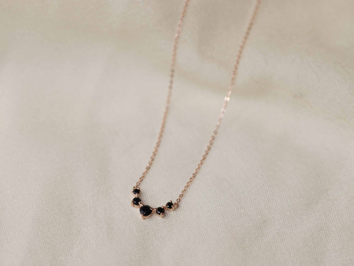 Artemis Necklace - Black Spinel