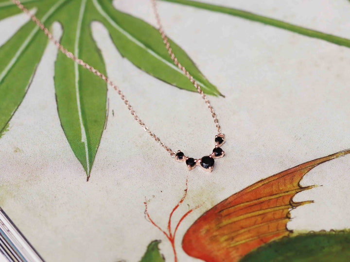 Artemis Necklace - Black Spinel