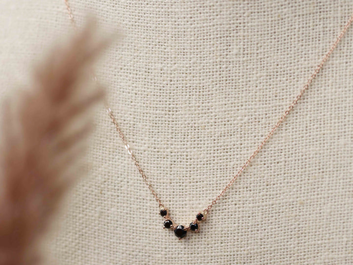 Artemis Necklace - Black Spinel