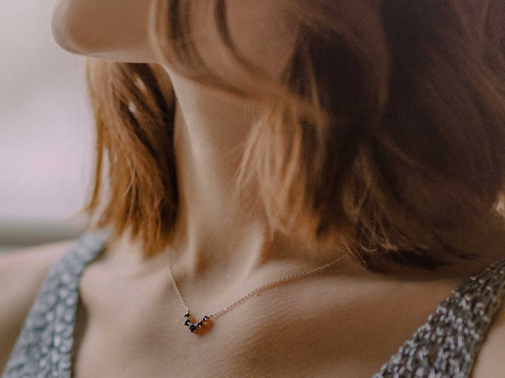 Artemis Necklace - Black Spinel