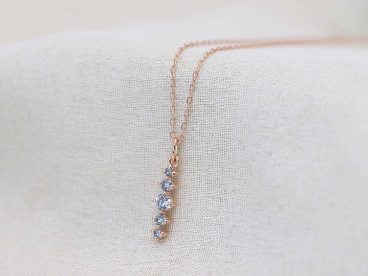 Artemis Pendant Necklace - Salt and Pepper Diamonds