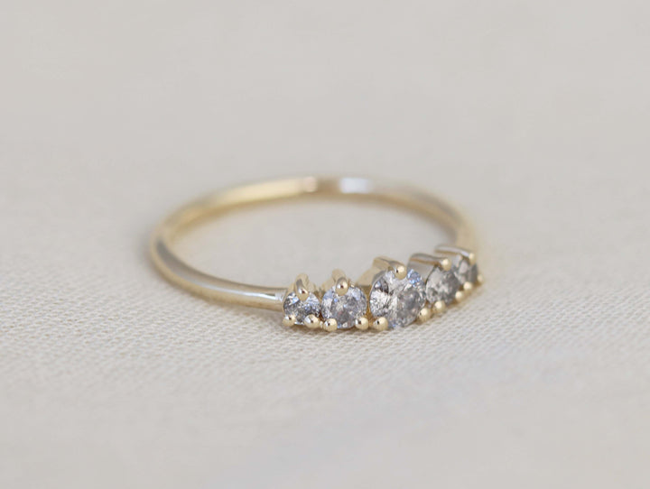 Artemis Ring - Salt and Pepper Diamonds