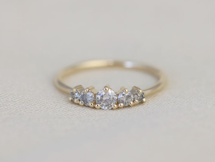 Artemis Ring - Salt and Pepper Diamonds