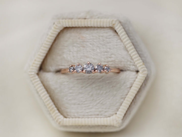 Artemis Ring - Salt and Pepper Diamonds