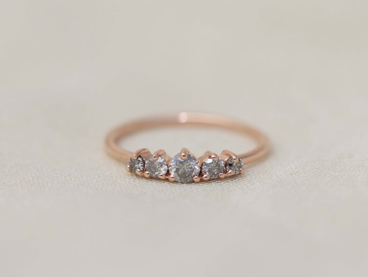 Artemis Ring - Salt and Pepper Diamonds