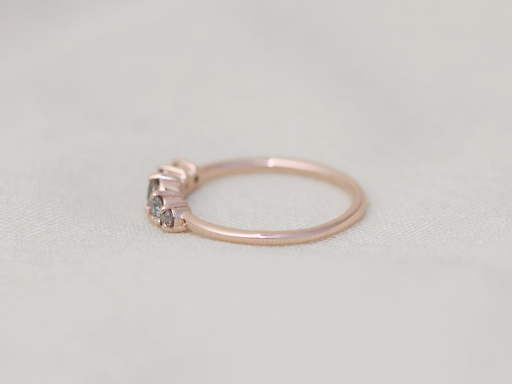 Artemis Ring - Salt and Pepper Diamonds