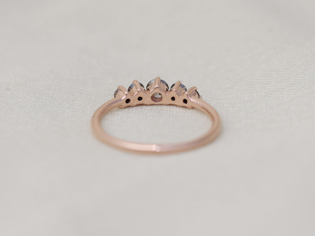 Artemis Ring - Salt and Pepper Diamonds