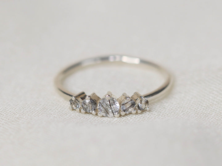 Artemis Ring - Tourmalinated Quartz