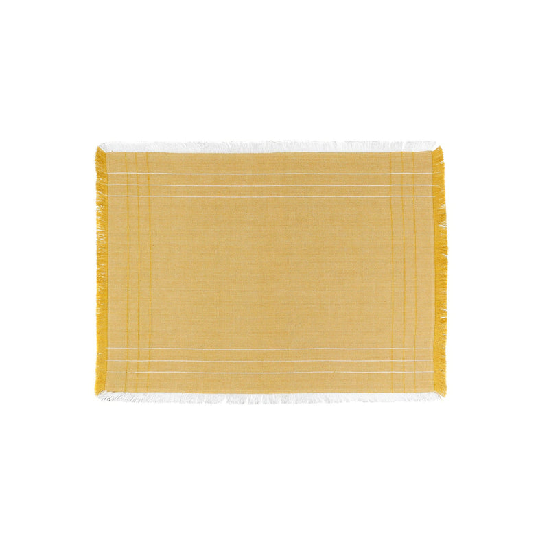 Mustard Striped Placemat Set