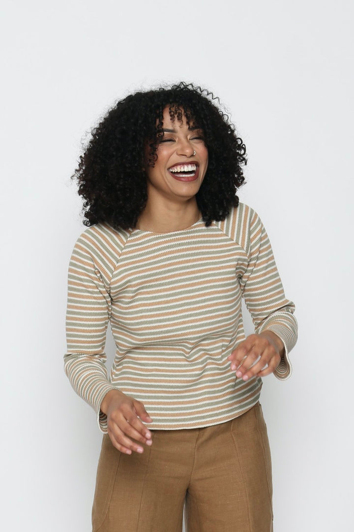 Thermal Camp Top in Desert Stripe