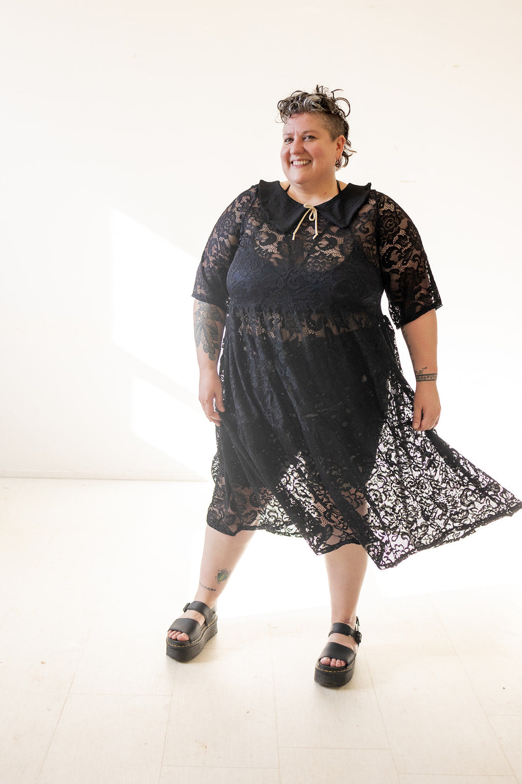 Elise Dress in Onyx