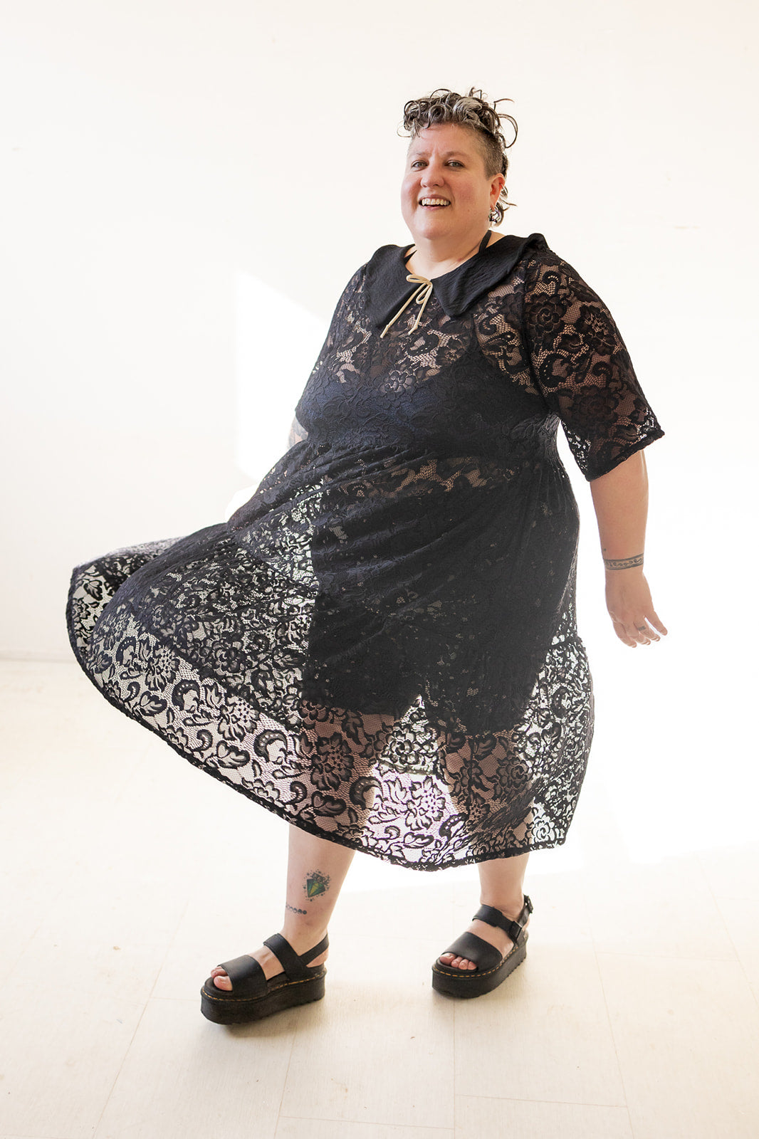 Elise Dress in Onyx