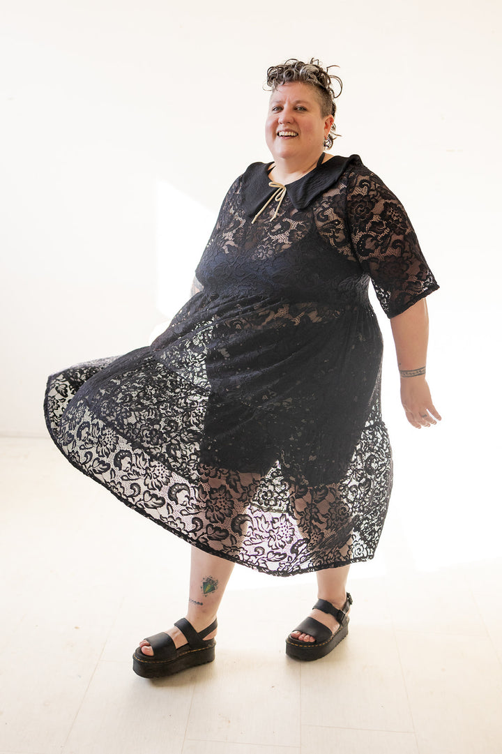 Elise Dress in Onyx