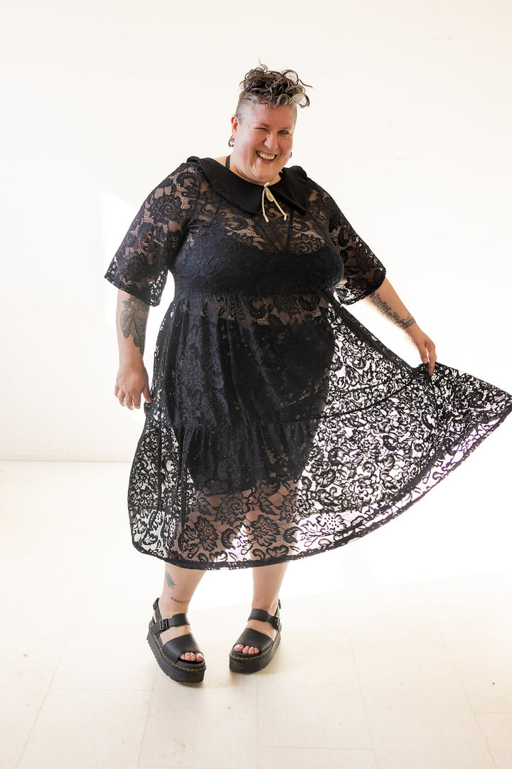 Elise Dress in Onyx