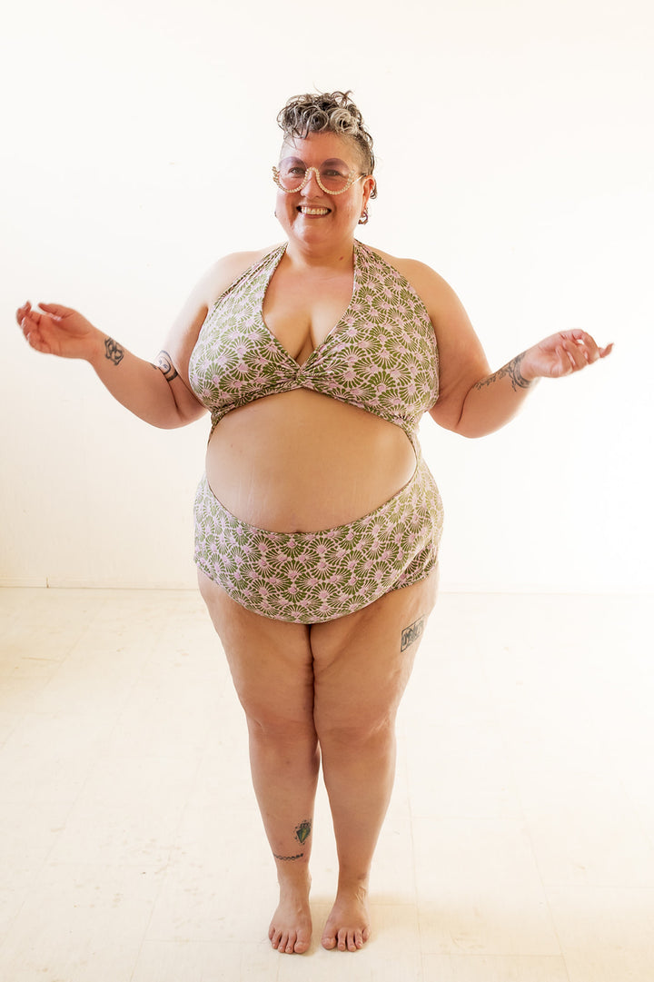 Selka Swimsuit in Batik Fan