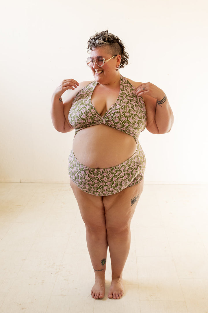 Selka Swimsuit in Batik Fan