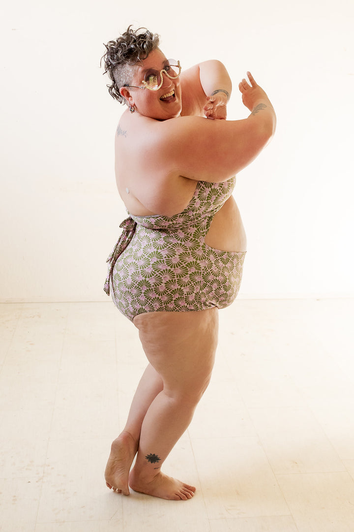 Selka Swimsuit in Batik Fan