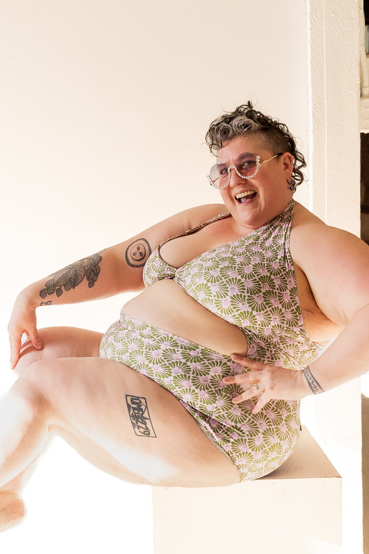 Selka Swimsuit in Batik Fan